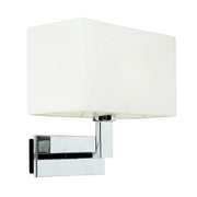 Sola Chrome and White Shade Wall Light - Lighting.co.za