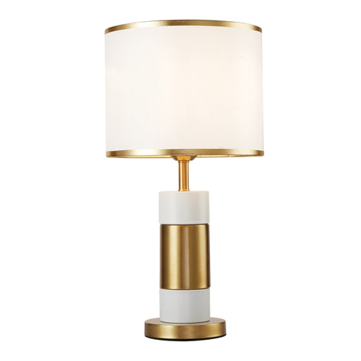 Saxon White and Gold Table Lamp - Lighting.co.za