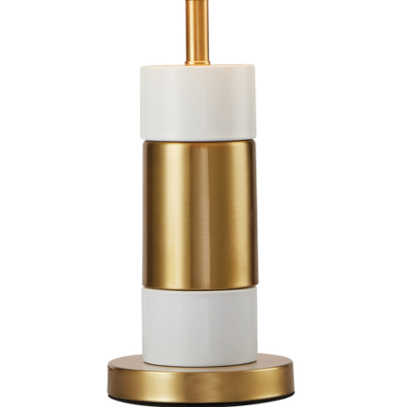 Saxon White and Gold Table Lamp - Lighting.co.za