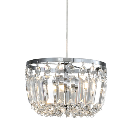 Caia Chrome or Gold and Clear Crystal Mini Chandelier - Lighting.co.za