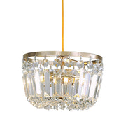 Caia Chrome or Gold and Clear Crystal Mini Chandelier - Lighting.co.za