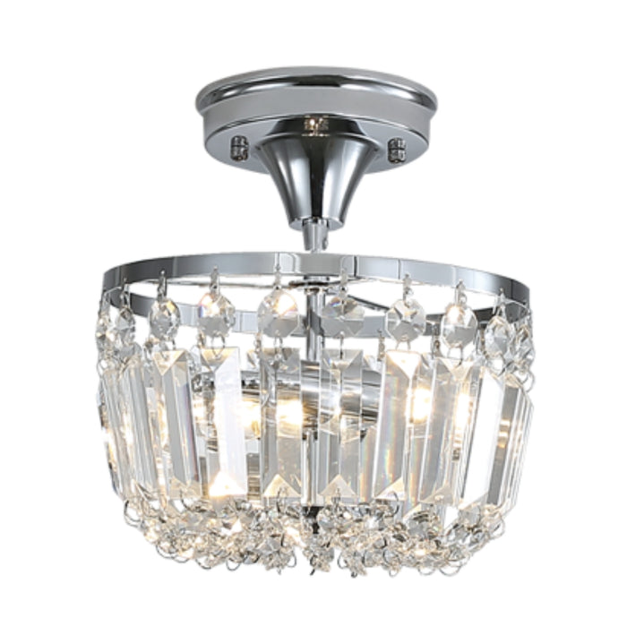 Caia Chrome or Gold and Clear Crystal Mini Ceiling Light - Lighting.co.za