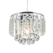 Caia Bolster Chrome or Gold and Clear Crystal Mini Chandelier - Lighting.co.za