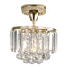 Caia Bolster Chrome or Gold and Clear Crystal Mini Ceiling Light - Lighting.co.za