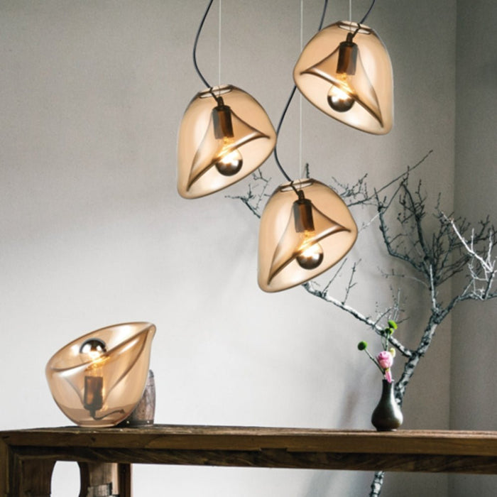 Arum Lily Glass Pendant Table Lamp — Lighting.co.za