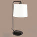 Aura Black and White Shade Desk Lamp with USB Charger - Lighting.co.za