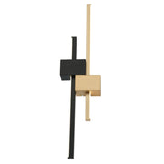 Dunn Black Gold Slim LED Linear Wall Light - Lighting.co.za