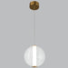 Crista Gold And Clear Glass LED Pendant Light - Lighting.co.za