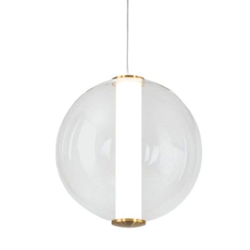 Crista Gold And Clear Glass LED Pendant Light - Lighting.co.za