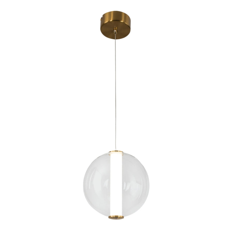 Crista Gold And Clear Glass LED Pendant Light - Lighting.co.za