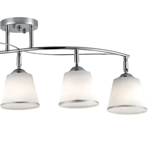 Aviva Chrome and Glass Ceiling Light - Lighting.co.za