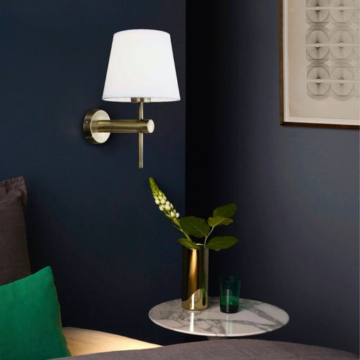 Mallorca Black | Gold | Chrome and Shade Wall Light - Lighting.co.za