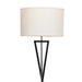 Bennesse Black and Chrome with Shade Floor Lamp - Lighting.co.za