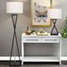 Bennesse Black and Chrome with Shade Table Lamp - Lighting.co.za
