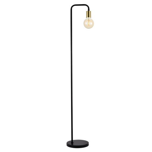 Gigi Black | White | Chrome Floor Lamp - Lighting.co.za