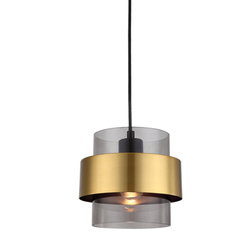 Camden Gold and Smoke Glass Pendant Light - Lighting.co.za