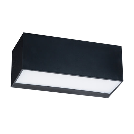 Eden CTC Black Rectangular Up Down 12W LED Outdoor Wall Light - Lighting.co.za