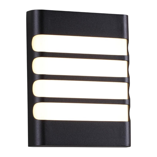 Galway Grid LED Black Outdoor Wall Light - Lighting.co.za