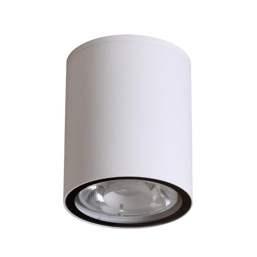 Zinta Barrel Black | White Fixed Round LED Surface Mounted Down Light - Lighting.co.za