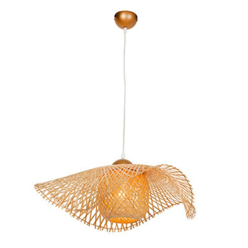 Mindi Float Natural Woven Rattan Pendant Light 2 Sizes - Lighting.co.za
