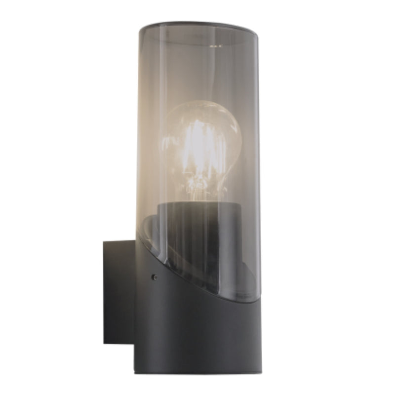 Incas Black And Smoke Outdoor Wall Light - Lighting.co.za