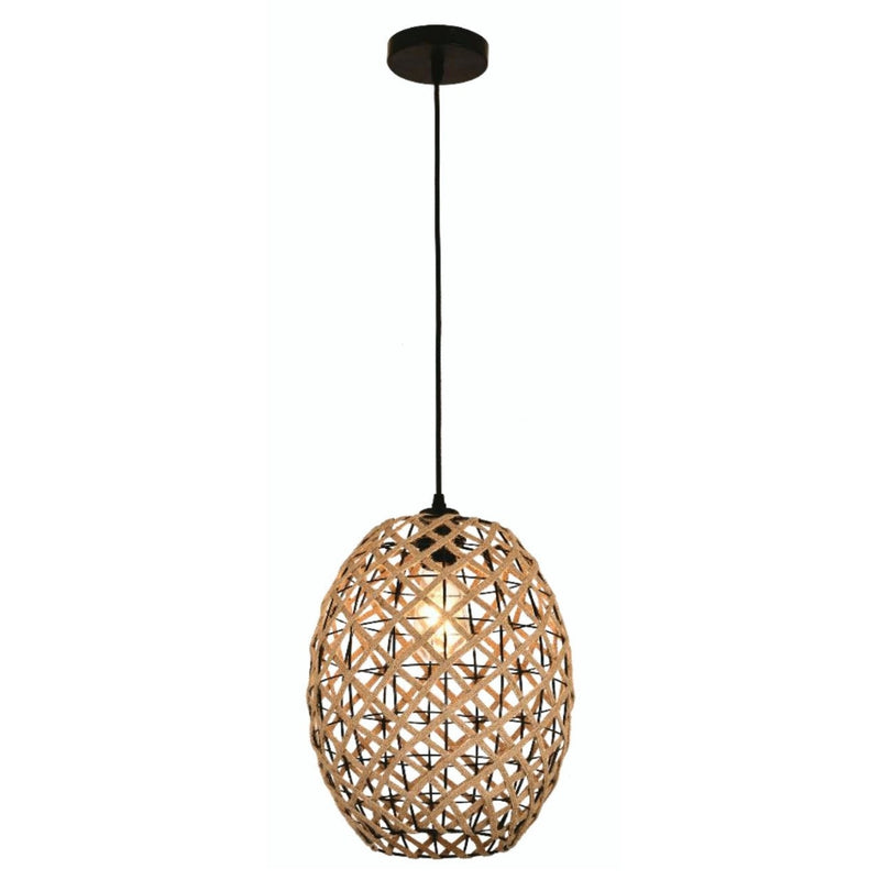 Drop Woven Rope Rattan Pendant Light - Lighting.co.za