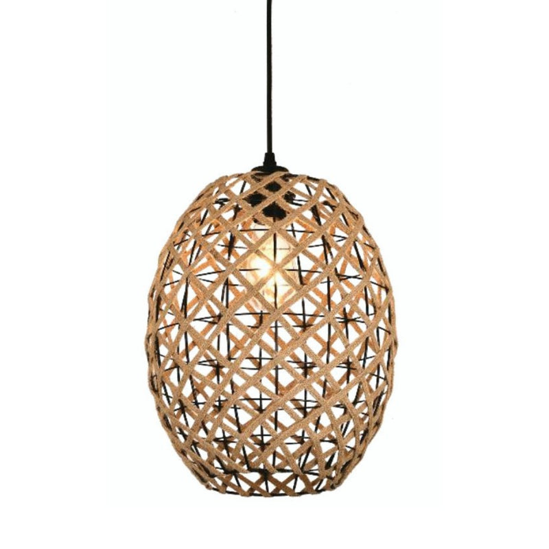 Drop Woven Rope Rattan Pendant Light - Lighting.co.za