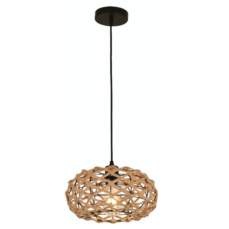 Lito Woven Rope Rattan Pendant Light - Lighting.co.za