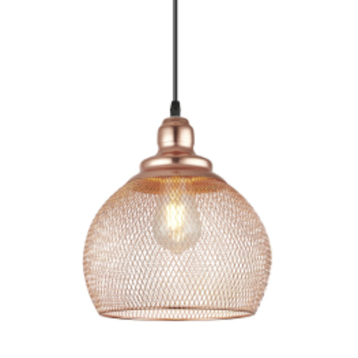 Striana Rose Copper Mesh Pendant Light - Lighting.co.za