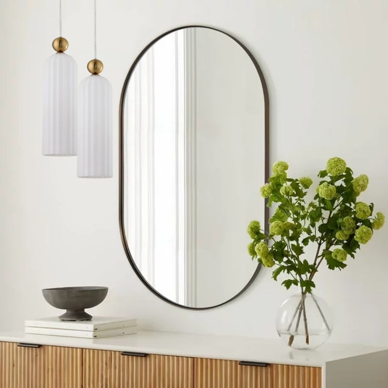 Zara Fluted White Glass and Brass Look Pendant Light - Lighting.co.za