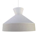 Calico White and Natural Fabric Pendant Light - Lighting.co.za