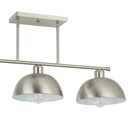 Nyla 3 Light Satin Chrome Farmstyle Pendant Light - Lighting.co.za