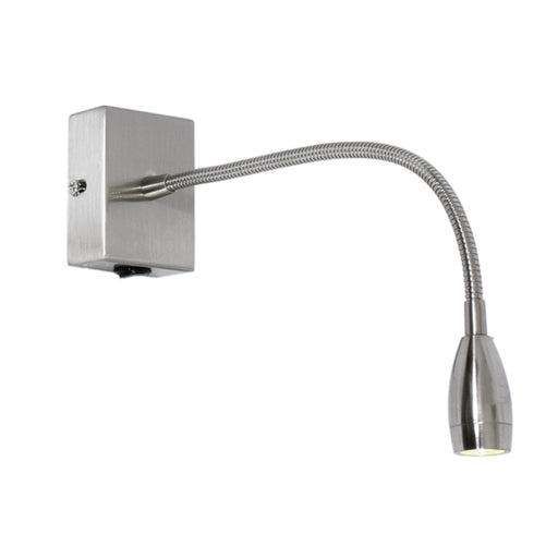 Leo 1 Watt LED Chrome Or Black Adjustable Bedside Reading Wall Light - Lighting.co.za