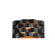 Ripple Black or White LED Wall Light 2 Sizes - Lighting.co.za