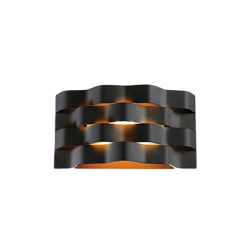 Ripple Black or White LED Wall Light 2 Sizes - Lighting.co.za