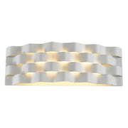 Ripple Black or White LED Wall Light 2 Sizes - Lighting.co.za