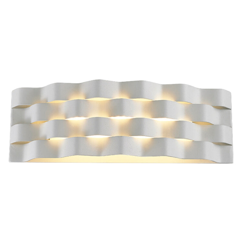Ripple Black or White LED Wall Light 2 Sizes - Lighting.co.za