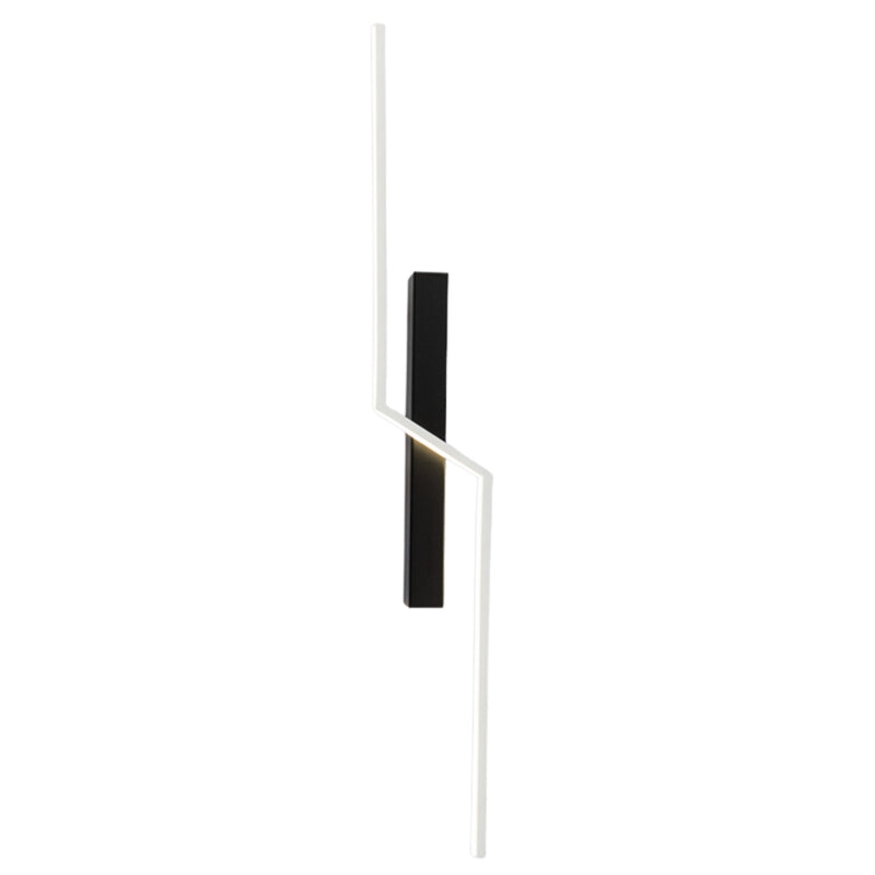 Brianna Gold | Black Slim LED Linear Wall Light - Lighting.co.za