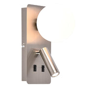 Fluo 2 Light Black | Gold | Silver Bedside Reading Wall Light - Lighting.co.za