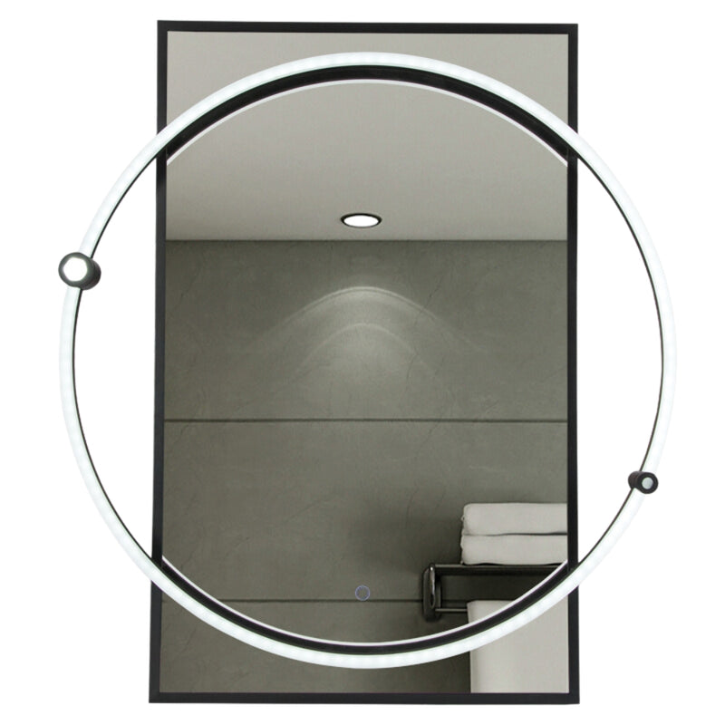 Penrose Black or Gold LED Bathroom Mirror Wall Light - Lighting.co.za