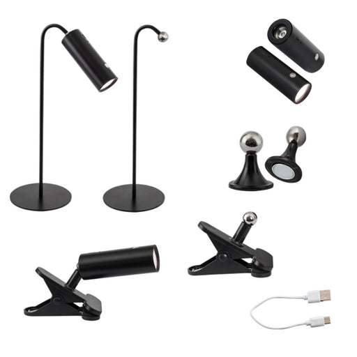 Multi 4 in 1 Black or White Rechargeable Lamp - Lamps - Lighting.co.za