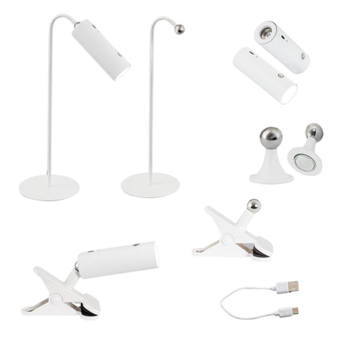 Multi 4 in 1 Black or White Rechargeable Lamp - Lamps - Lighting.co.za