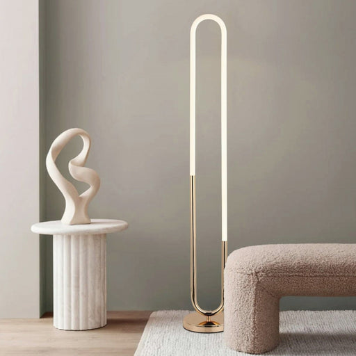 Mia Gold and Acrylic LED Floor Lamp - Lighting.co.za