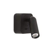Hilton Square Black Or White LED Bedside Reading Wall Light - Lighting.co.za