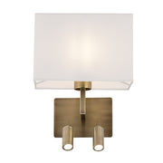 Maya Black | Gold | Chrome and Shade LED Bedside Wall Light - Lighting.co.za