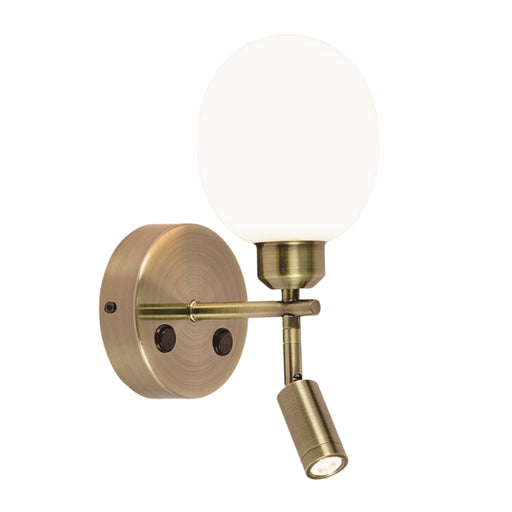 Norma Black | Gold | Chrome and Shade LED Bedside Wall Light - Lighting.co.za