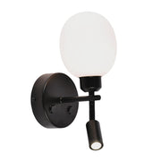 Norma Black | Gold | Chrome and Shade LED Bedside Wall Light - Lighting.co.za