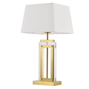 Morton White and Gold Table Lamp - Lighting.co.za