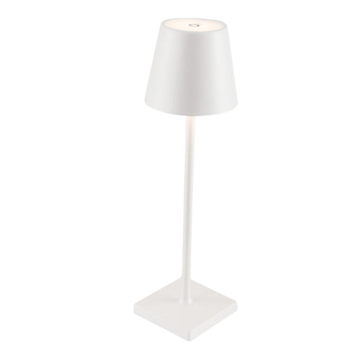 Mila Smooth Shade Black | White Rechargeable Table Lamp - Lighting.co.za