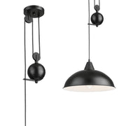 Benton Black or Gold Pulley Pendant Light - Lighting.co.za